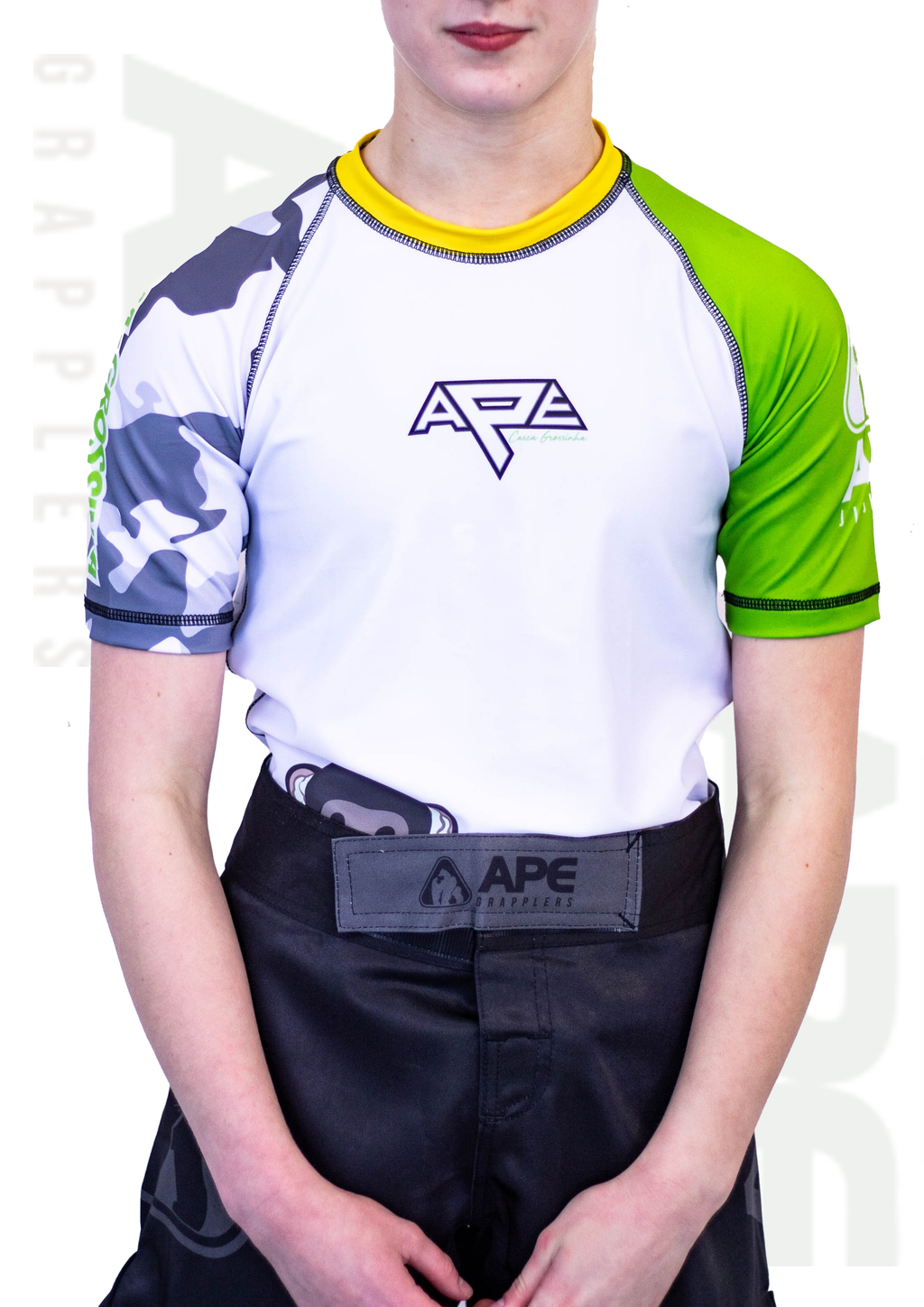 Ape Grappler Casca Grossinha Rash Guard Kids (Short Sleeve)