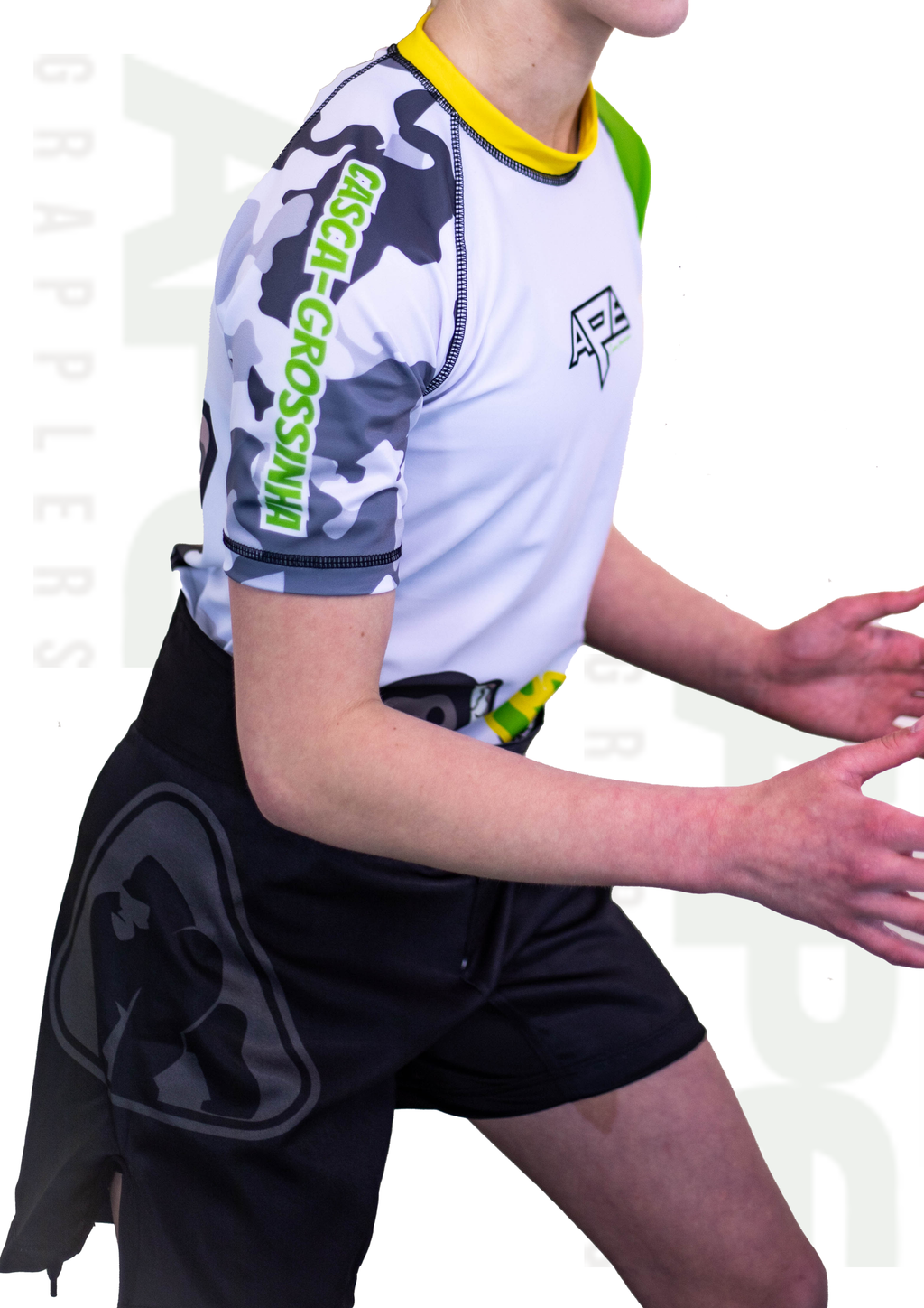 Ape Grappler Casca Grossinha Rash Guard Kids (Short Sleeve)