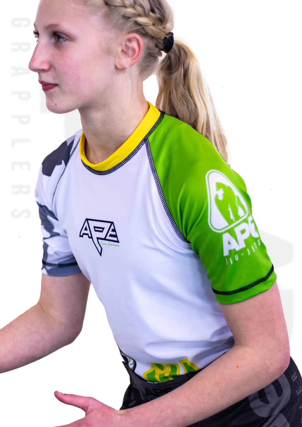 Ape Grappler Casca Grossinha Rash Guard Kids (Short Sleeve)