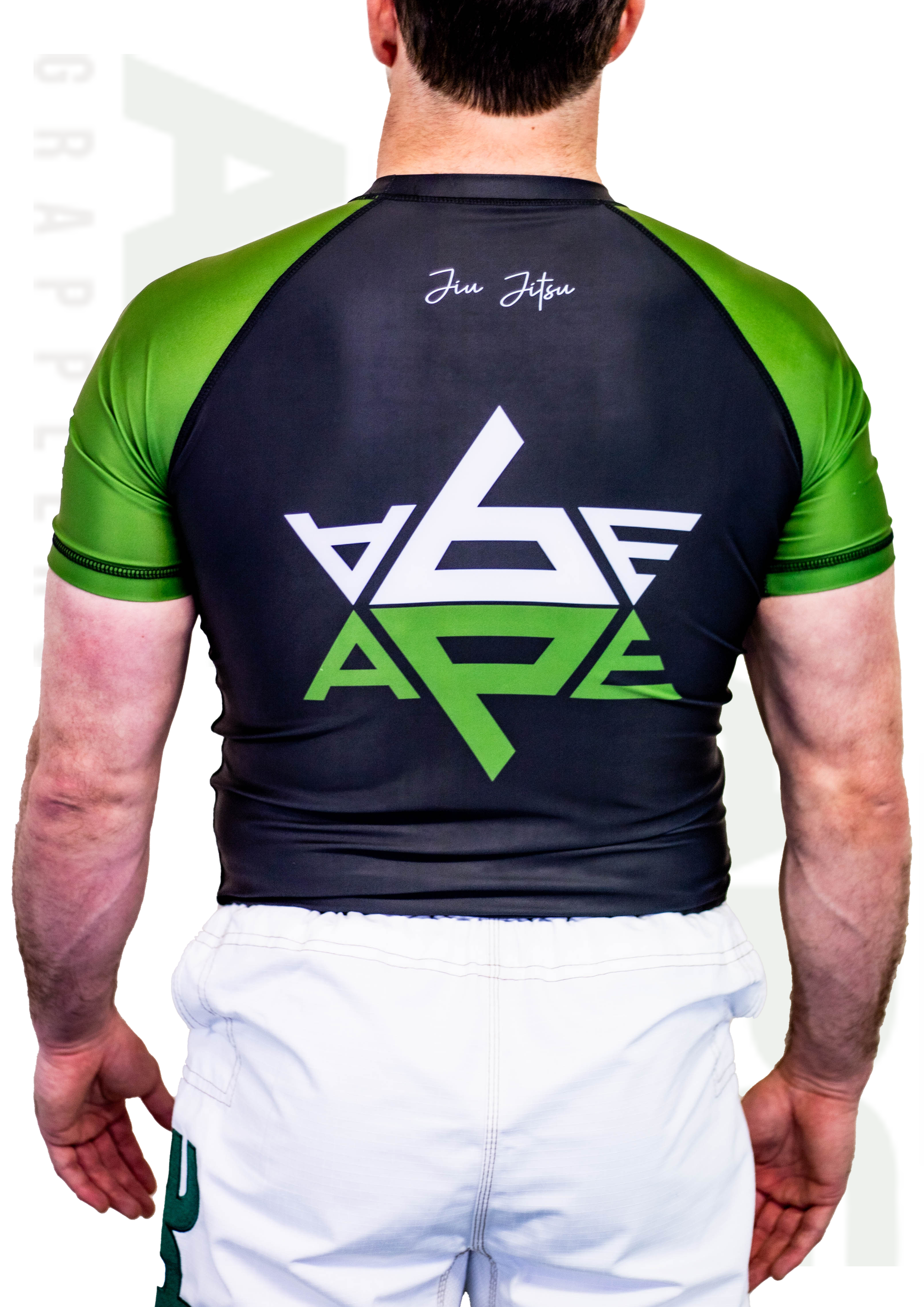 Ape Grappler Olive/Black Rash Guard Adult
